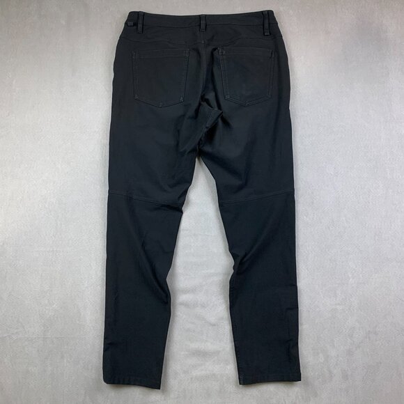 Lululemon Mens 31 Black Chino ABC Pant Slim Warpstreme Tapered Stretch 31x30 - Picture 7 of 11